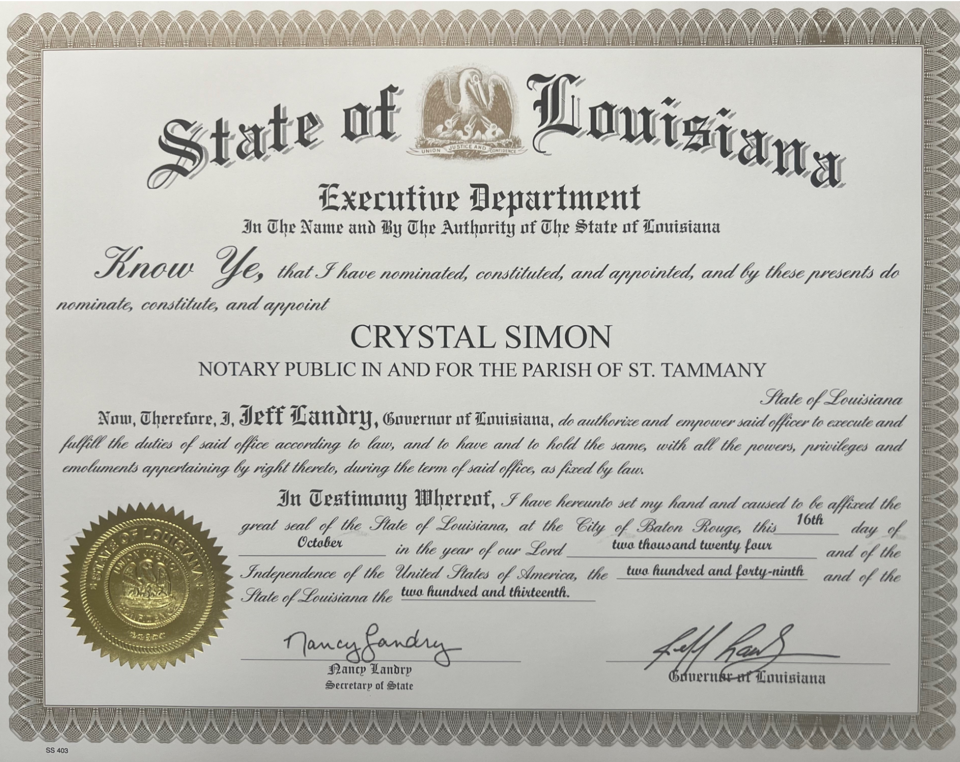 Certified Notary Public